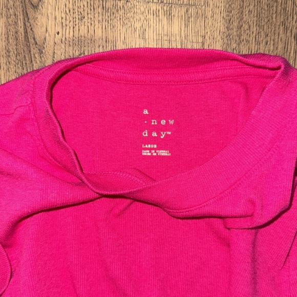a new day Bright Pink Short Sleeve Tee - Picture 5 of 6